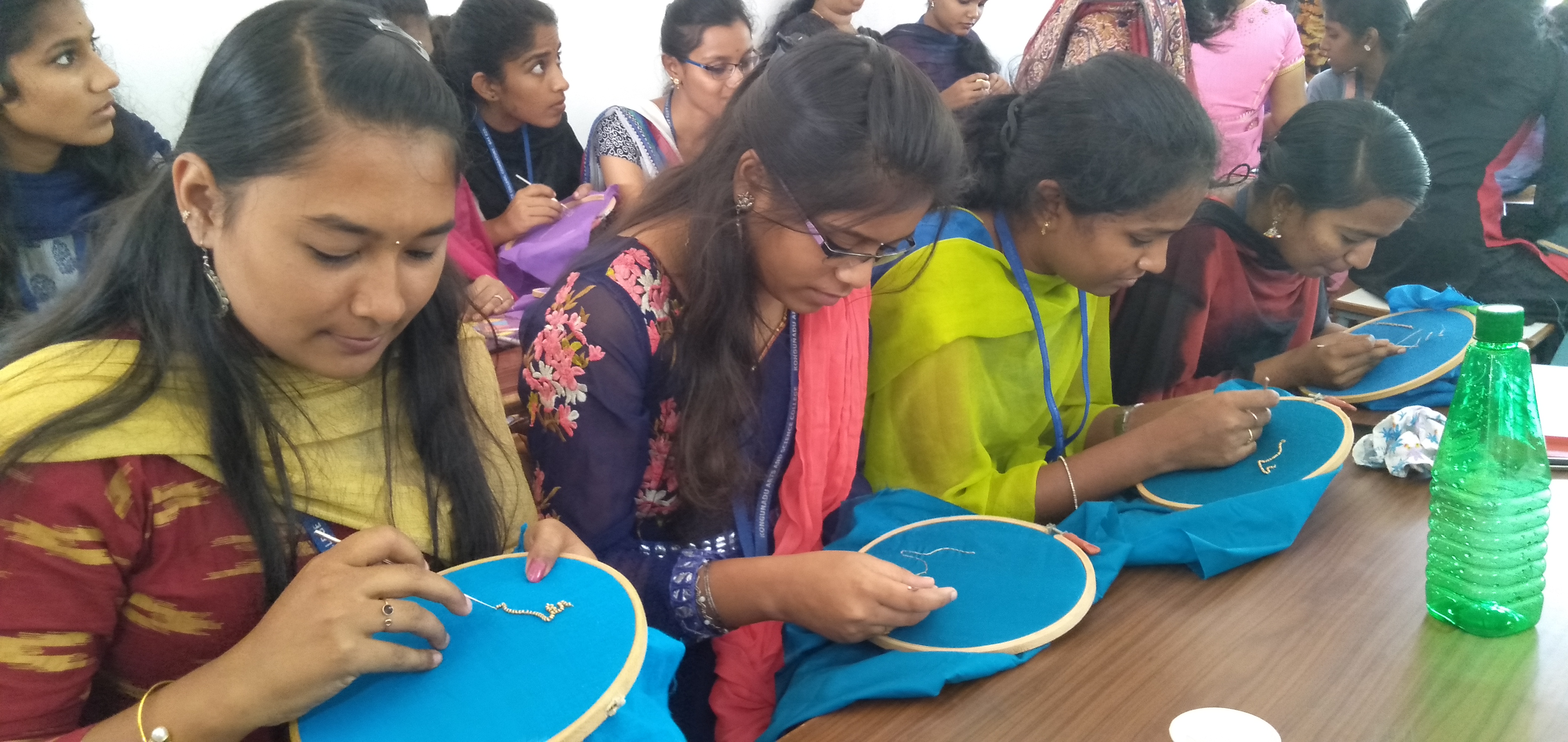“Aari Embroidery” by Trainees from Amrutha Institution