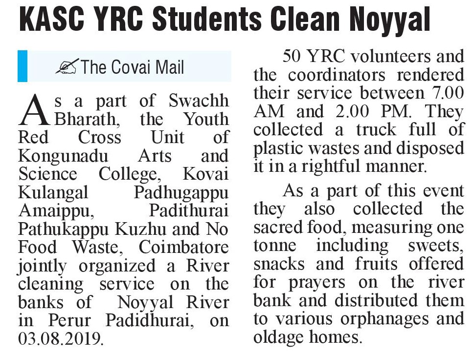 YRC-Clean Noyyal