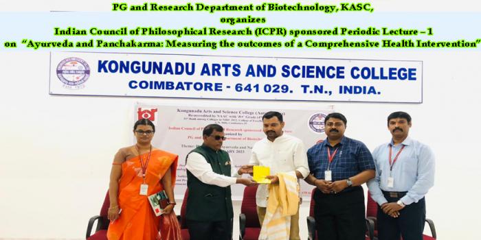 Indian Council of Philosophical Research (ICPR) sponsored Periodic Lecture – 1