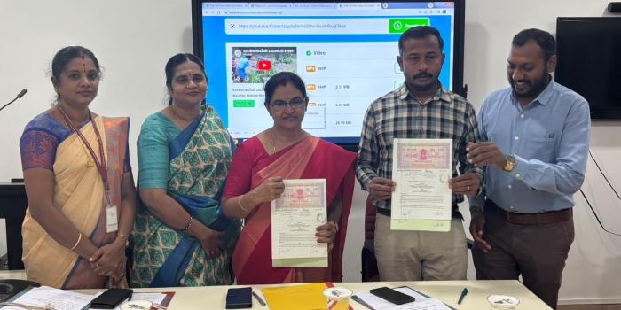தமிழ்த்துறை ( முதுகலைத் தமிழ் இலக்கியம் ) யாக்கை மரபு அறக்கட்டளை உடன் இணைந்து புரிந்துணர்வு ஒப்பந்தம் கையொப்பமிடப்பட்டது 