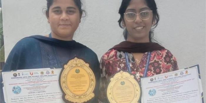 Kaviya M P (231IT016)  and Asrin  Nirshiath A (231IT060) Got "Best Paper Award"