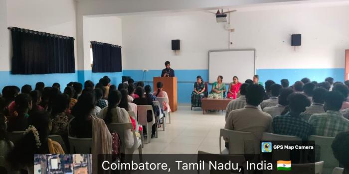 The Department of Information Technology conducted Awareness Career Guidance  Program on “Climbing the Tech Ladder : Aspiration to Achievement” held on 16/12/2025 at  G5 at KASC campus.  Chief Guest - Mrs.Reshma Mohamed, Project Manager, Wipro Technologies-Coimbatore.