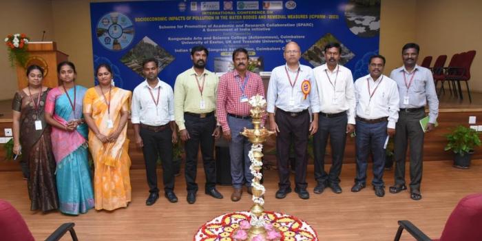 International Conference on Socioeconomic Impact of Pollution in Water Bodies and Remedial Measures (ICPWRM-2023) Jointly Organized by Kongunadu Arts and Science College (Autonomous) ,Coimbatore and Indian Science Congress Association Coimbatore Chapter On 18 th December, 2023