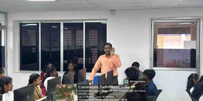 Presidential Address by  Dr.R.Saravana Moorthy,HoD-Dept of CS[SF] @ Workshop