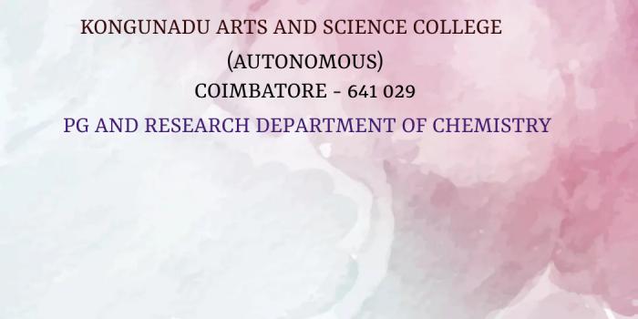 PG AND RESEARCH DEPARTMENT OF CHEMISTRY
