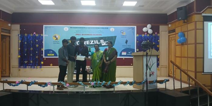 Secured first prize in the Photography competition held at Ramakrishna Engineering College on 12 March 2025.