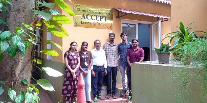 Students Internship Training at Chennai Snake Park