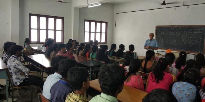 School of Computer Science organized World Hindi Day Celebration on 10.01.2024 @ KASC, Resource Person: Mr.E.Rajamani, Educational Officer (Retd.), Kendriya Vidyalaya Sangathan