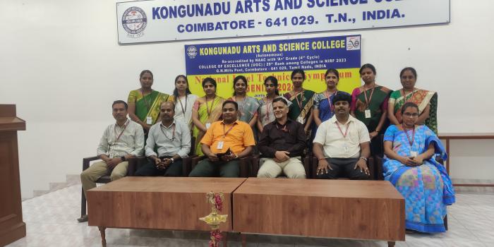 Department of Computer Science and Computer Science wit Data Analytics jointly organized National Level Technical Symposium Genix24 on 21.02.2024 at Conference Hall, KASC