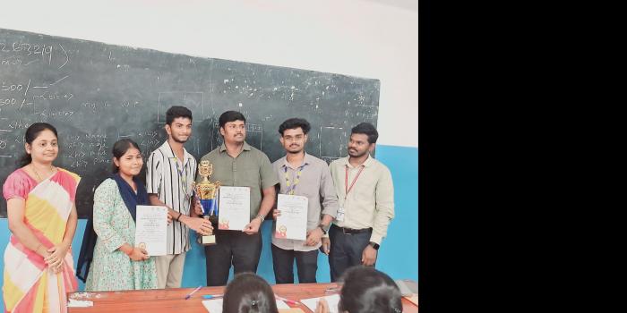 Congratulations to our talented II CS with DA students M. Sanoj, K.C. Karthick, and J. Haripriya for their exceptional performance in the Cultural Festival (Karagam) at the district Youth Festival YUVA UTSAV 2024, Coimbatore, held on 11th December 2024! 🎉