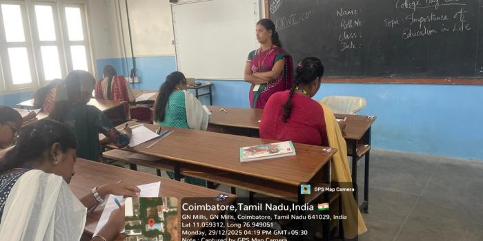 English Essay Writing Competition @ B13 conducted by Department of Computer Science -SF on 29/12/25