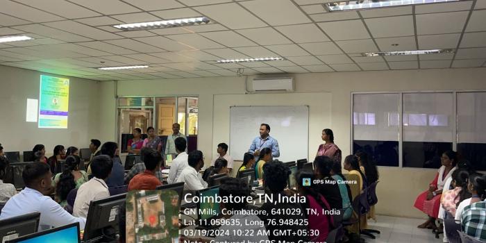 The Department of Computer Science [SF] and NDLI club jointly organized a workshop on “Hands on Workshop: Learn to Build Websites from Scratch” using NDLI Resources on 19.03.2024 at 10.00 am to 01.00 pm.