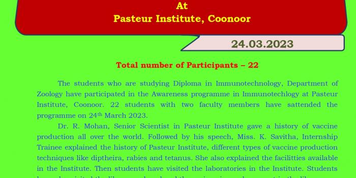 ISCA and Immunotechnology Report