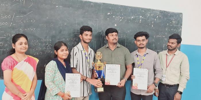 Congratulations to our talented II CS with DA students M. Sanoj, K.C. Karthick, and J. Haripriya for their exceptional performance in the Cultural Festival (Karagam) at the district Youth Festival YUVA UTSAV 2024, Coimbatore, held on 11th December 2024! 🎉